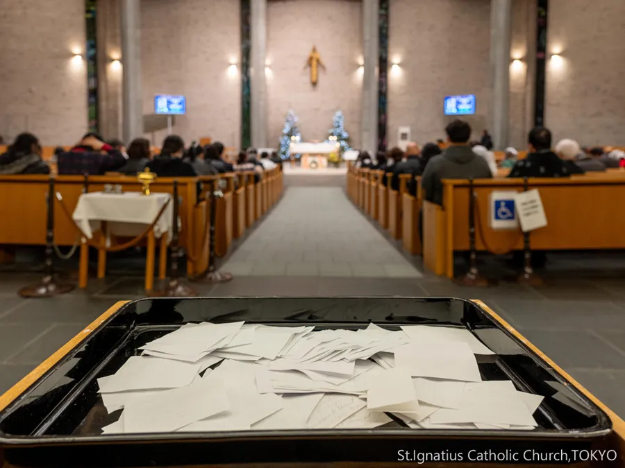 1/1(木)0:00- 神の母聖マリアの祭日(深夜ミサ) 奉納される祈りのカード